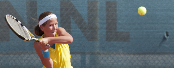 Meisje tennis Jeugd tennis